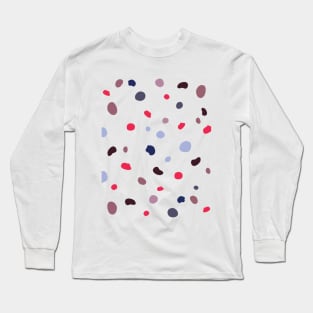 Colorful handmade polka dot pattern Long Sleeve T-Shirt